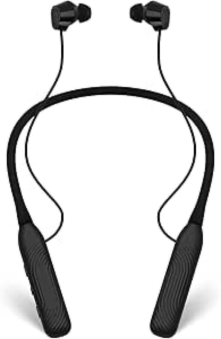 Neckband Bluetooth Headphones（1-Year Quality Support) , 1000H Extra Long Battery Life with Magnetic Earphones,Wireless Earbuds with Mic,Waterproof In-Ear Headset for Sports/Workout/Office (Black)
