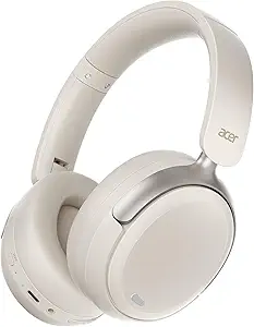 Acer Wireless Headphones: 60H ANC, Dual Pairing, Foldable
