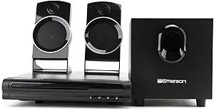 Emerson ED-8050 2.1 Channel Home Theater DVD Player and Surround Sound System with Subwoofer, HDMI Output, USB Playback, and Dual Speakers – Ideal for Immersive Movie and Music Experience