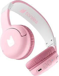 Tonies Cloud Pink Headphones for Toniebox 2: Bluetooth Fun