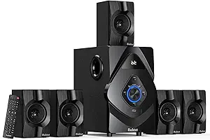 Bobtot Home Theater System Wireless Rear Satellite Speakers 800W 6.5 inch Subwoofer 5.1/2.1 Channel Surround Sound Systems with ARC Optical Bluetooth Input