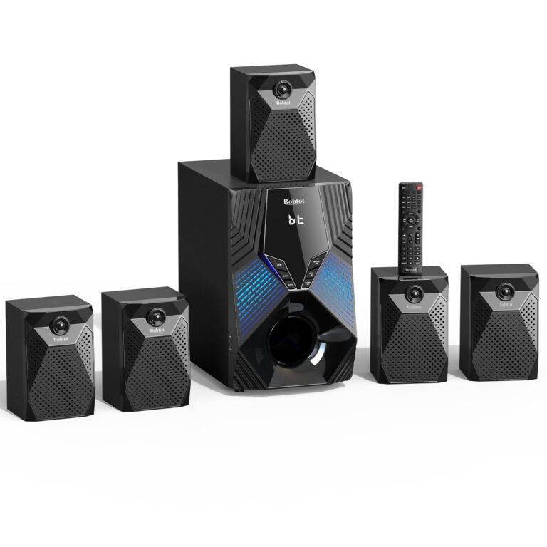 1000W 5.1 Surround System w/ 8" Subwoofer & Bluetooth