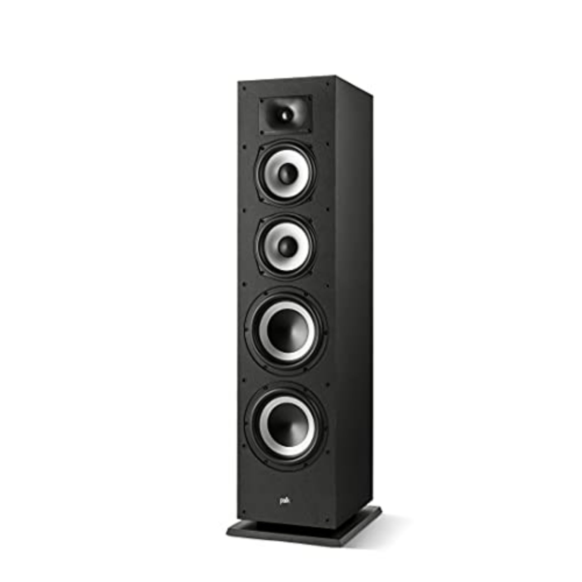 Polk Monitor XT70 Large Tower Speaker, Home Stereo Speakers, Hi-Res Audio, Dolby Atmos & DTS:X Compatible, 1″ Tweeter, (2) 6.5″ Balanced Woofers, (2) 8″ Passive Radiators (Single, Midnight Black)