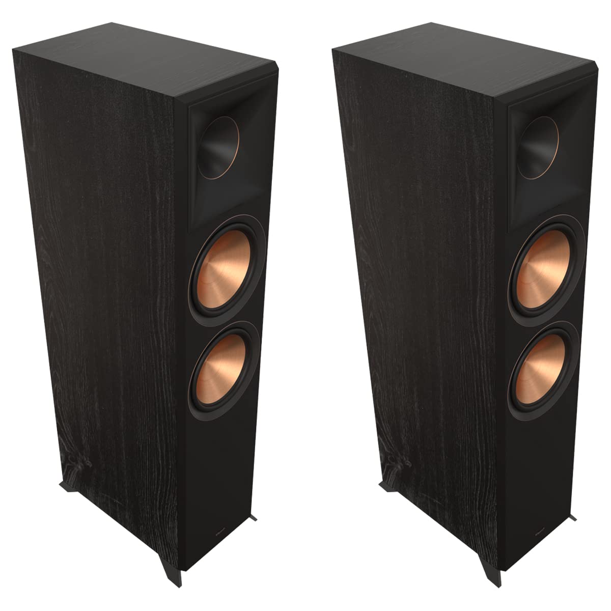 Klipsch Reference Premiere RP-8000F II 2.0 Dual Floorstanding Speaker Pair with Larger 90° x 90° Hybrid Tractrix Horn, 8” Cerametallic Woofers for Premium Home Theater Sound in Ebony