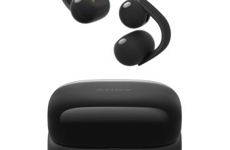 Sony LinkBuds Clip Open-Ear Truly Wireless Earbuds, Comfortable & Secure Fit, Lightweight Clip-On Design, Touch Controls, Ambient Sound Awareness, Water Resistant, Up to 37 Hrs of Playback, Black