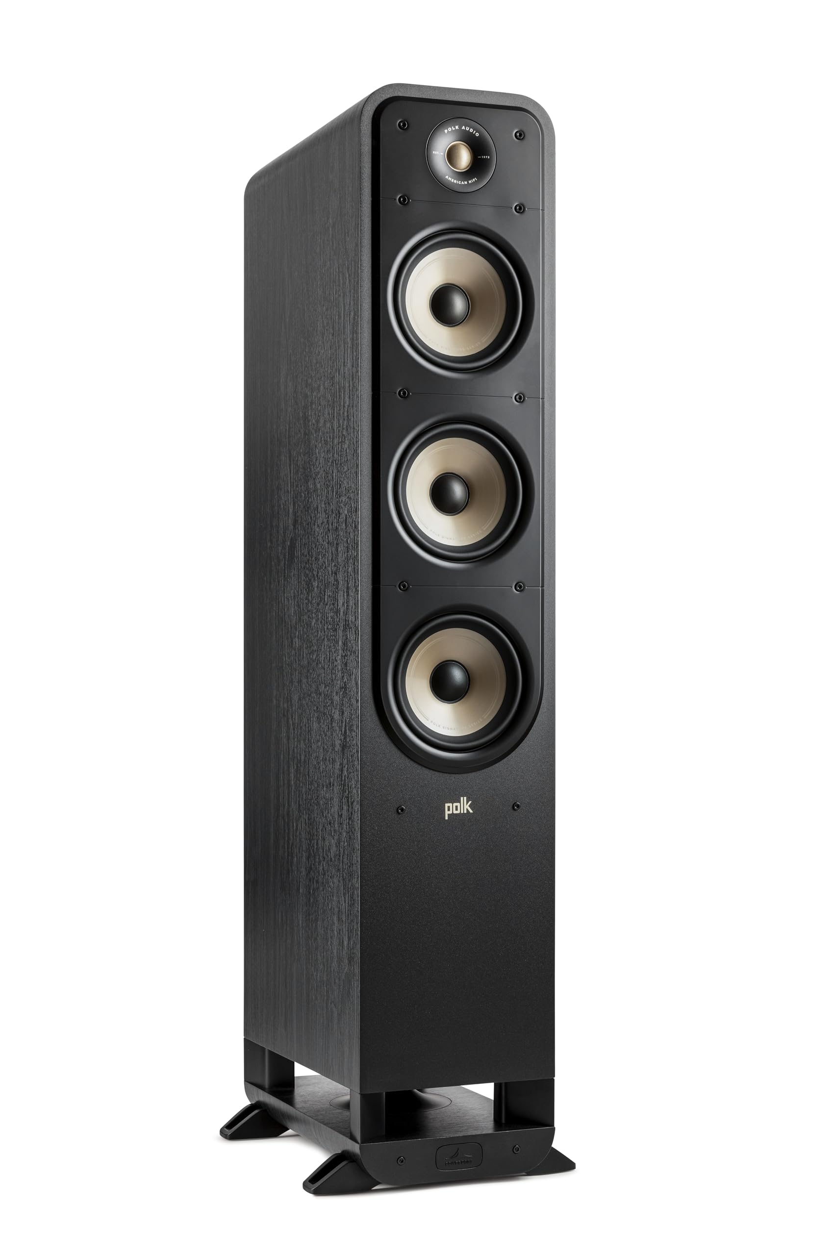 Polk Signature Elite ES60 Tower Speaker – Hi-Res Certified, Dolby Atmos Speakers & DTS:X Compatible, 1″ Tweeter & (3) 6.5″ Woofers, Power Port Technology for Effortless Bass, Stunning Black