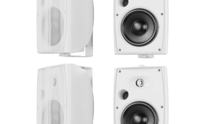 800W Waterproof Bluetooth Outdoor Speakers 4-Pack Wall Mount