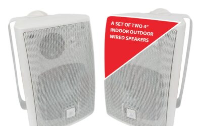 Dual LU43PW 4″ 3-Way Weather-Resistant Outdoor Speakers