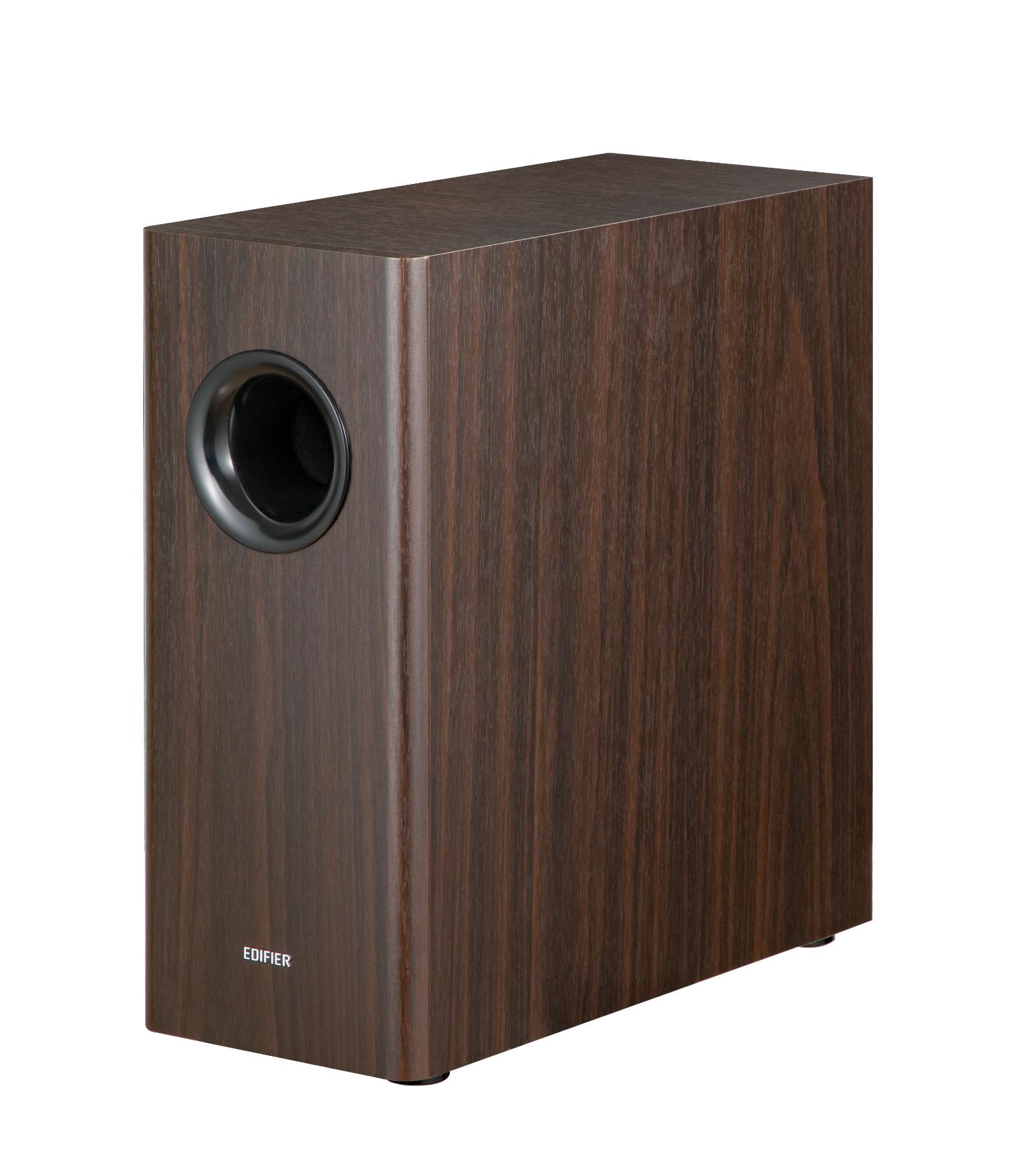 Edifier T5s Powered Active Subwoofer with 70W RMS, 8″ Long-Throw Woofer, Deep Bass (35Hz) Speaker, Built-in Amp, Low Distortion, Phase Selector & Energy-Efficient for Home & Studio Audio, Brown