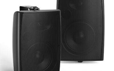 Herdio 4″ Waterproof Outdoor Speakers: 200W Pair w/ Swivel Brackets