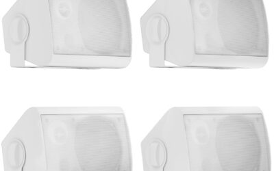 Herdio 5.25″ 600W Waterproof Wall-Mount Outdoor Speakers