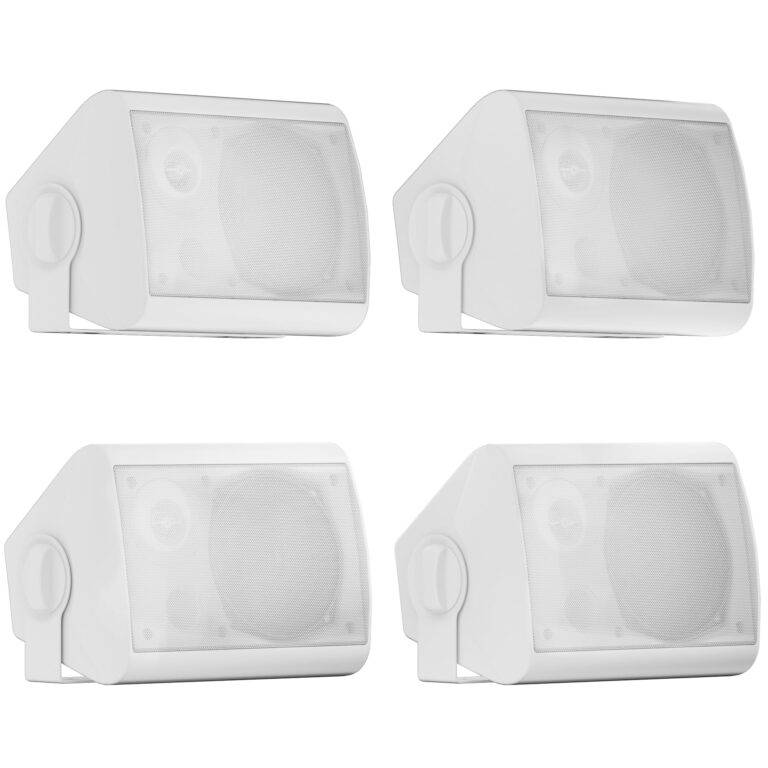 Herdio 5.25" 600W Waterproof Wall-Mount Outdoor Speakers
