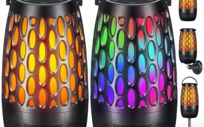 IPX6 Waterproof Flame RGB Outdoor Speakers (2Pack)