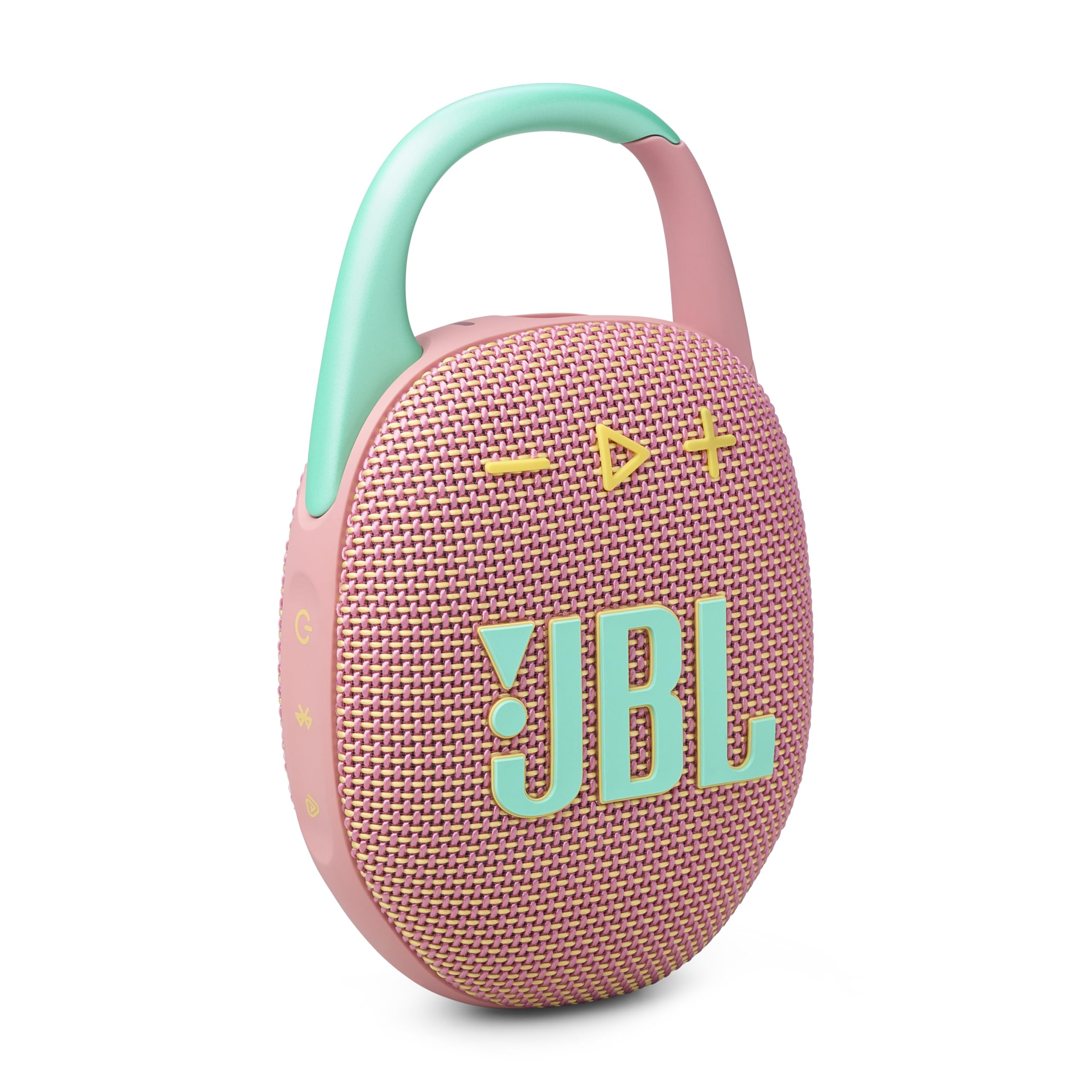 JBL Clip 5 Pink: Waterproof Speaker w/ Carabiner & 12H Play