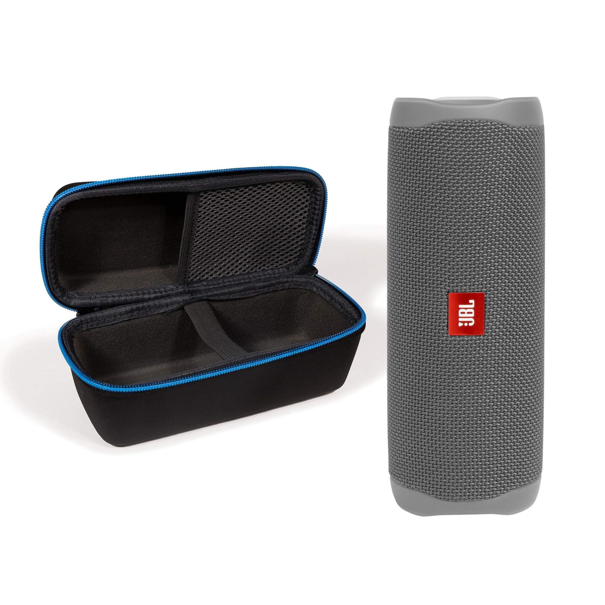 JBL Flip 5 Gray + divvi! Hardshell Case Bundle
