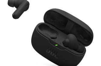 JBL Vibe Beam 2 - True Wireless Noise Cancelling Earbuds with JBL Pure Bass Sound & Smart Ambient technology, 4mics for crisp, clear calls, up to 40Hrs of Playback, IP54 Dust & Water resistant (Black)