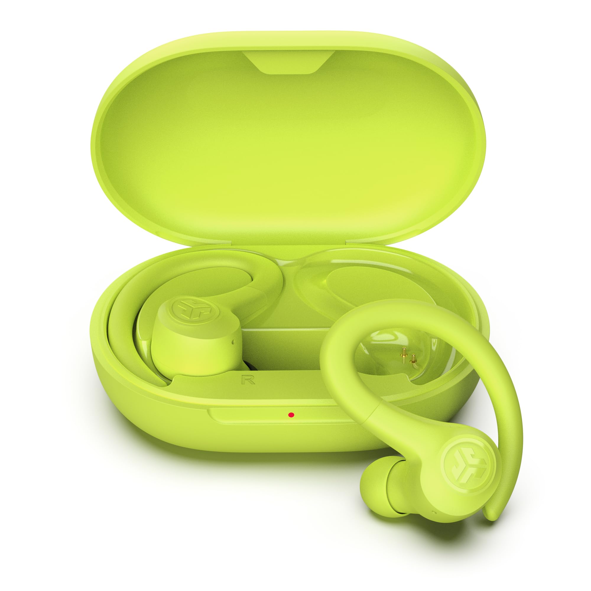 JLab Go Sport+ Wireless Workout Earbuds Featuring C3 Clear Calling, Secure Earhook Sport Design, 35+ Hour Bluetooth Playtime, and 3 EQ Sound Settings (Yellow)