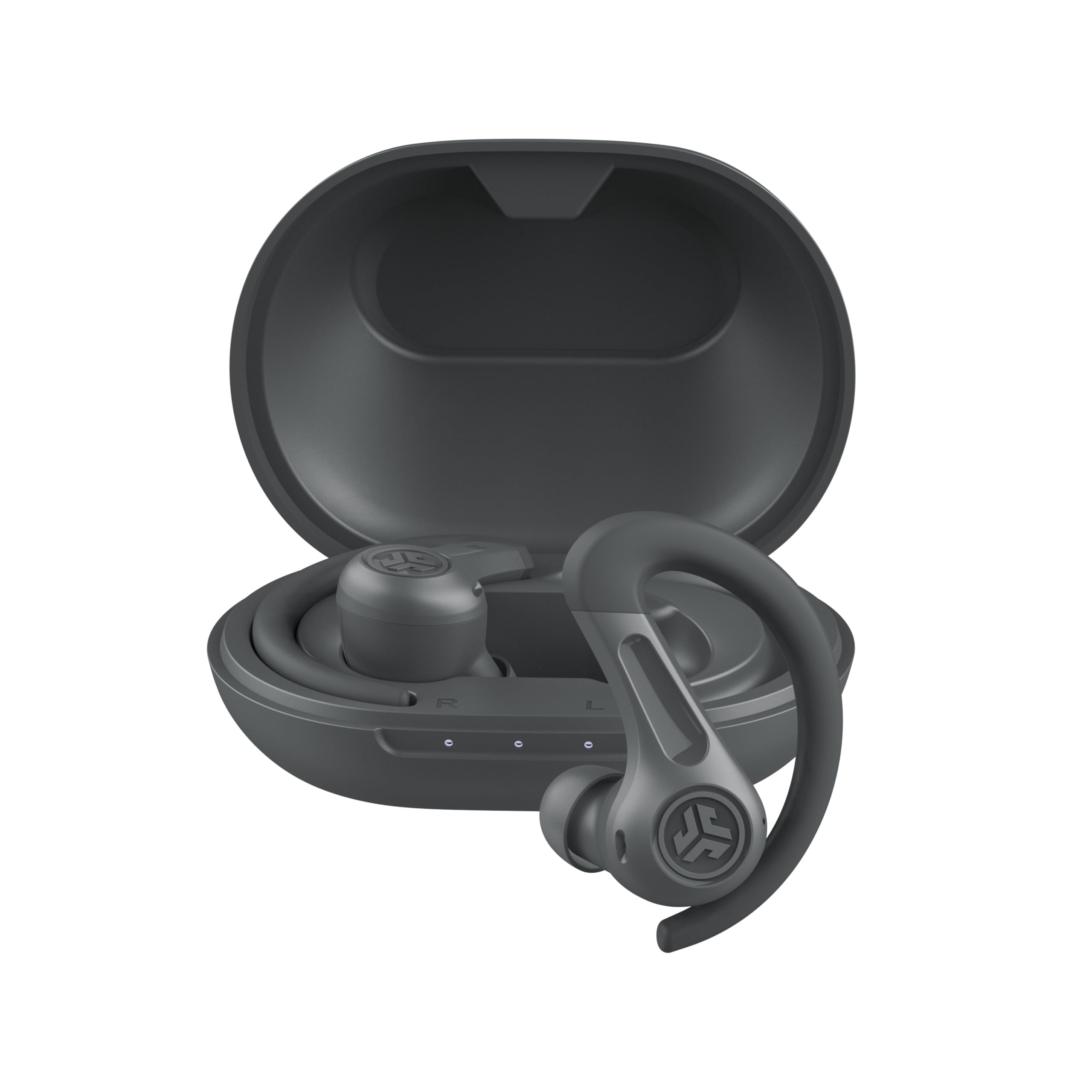 JLab JBuds Sport ANC 4 True Wireless Bluetooth Earbuds + Charging Case, Graphite, Swipe + Touch Controls, Hybrid Active Noise Cancelation, Multipoint Connect, Customized Settings App