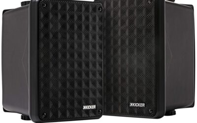 KICKER KB6B Weatherproof Outdoor Speakers Pair – 6.5″ Woofer