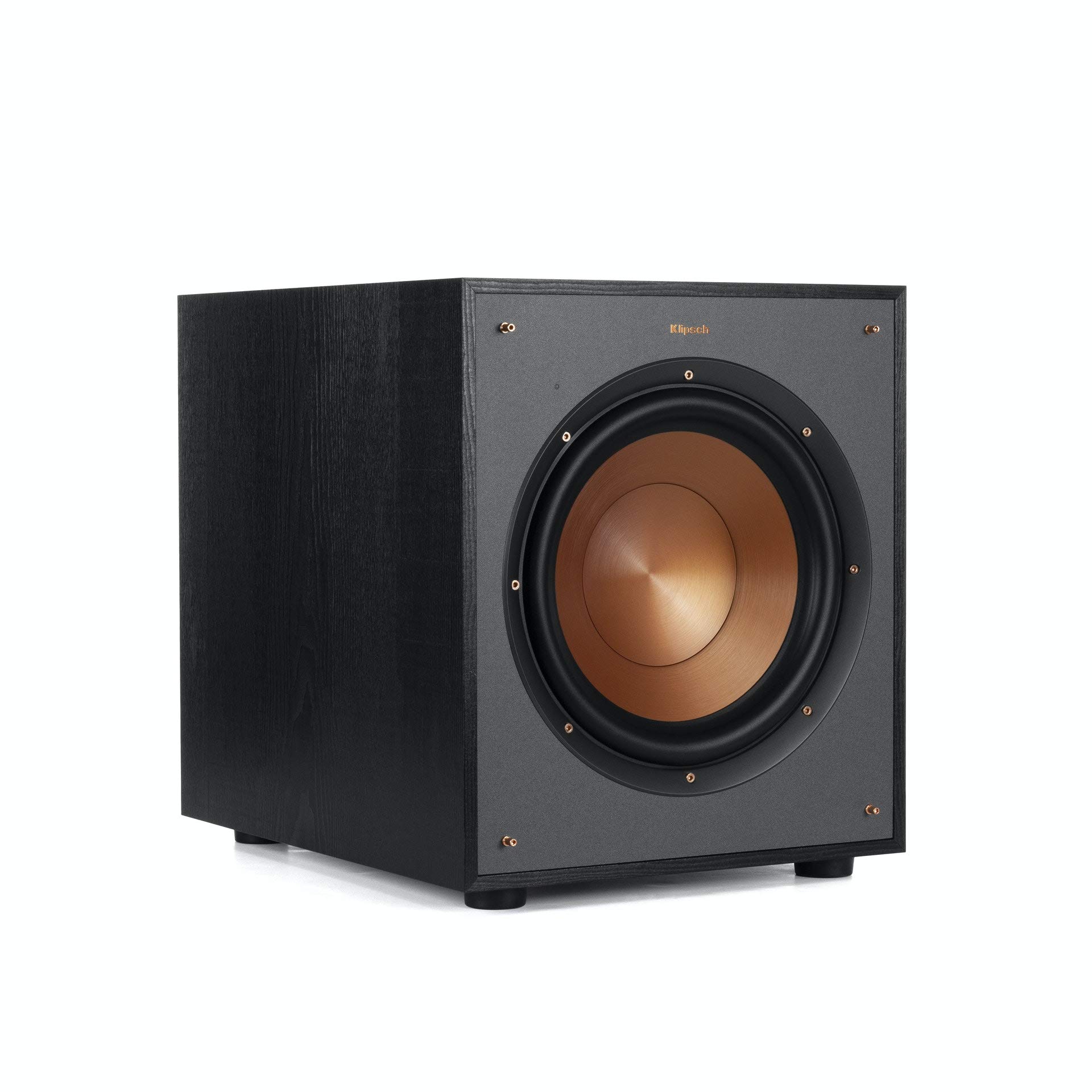 Klipsch R-100SW 10″ Subwoofer, Incredibly Deep Bass and an All-digital Amplifier,14 5″ x 12 5″ x 16 4″