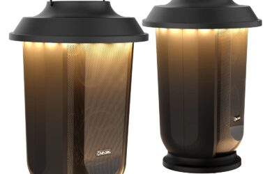 Onforu 40W Bluetooth Lantern Speakers 2-Pack: Waterproof LED Lights