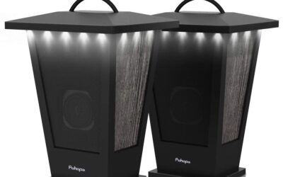 Pohopa 20W Waterproof Bluetooth Speakers 2-Pack LED Lantern