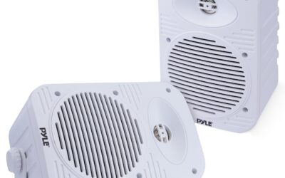 Pyle 500W Waterproof Indoor/Outdoor Speakers Pair (White)