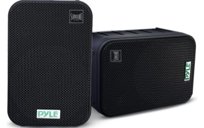 Pyle PDWR50B: 6.5″ Waterproof Outdoor Speakers Pair (Black)