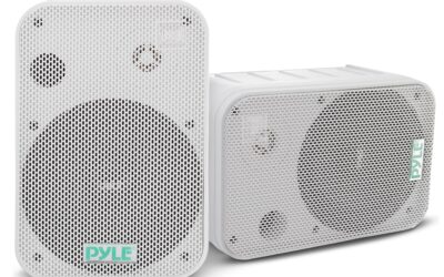 Pyle PDWR50W: 6.5″ Waterproof Outdoor Speakers Pair (White)