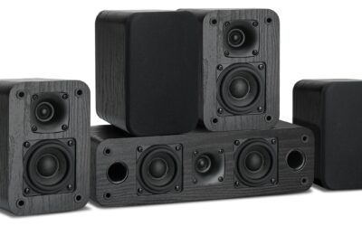 Saiyin 5.0 160W Retro Wood Home Theater Speakers