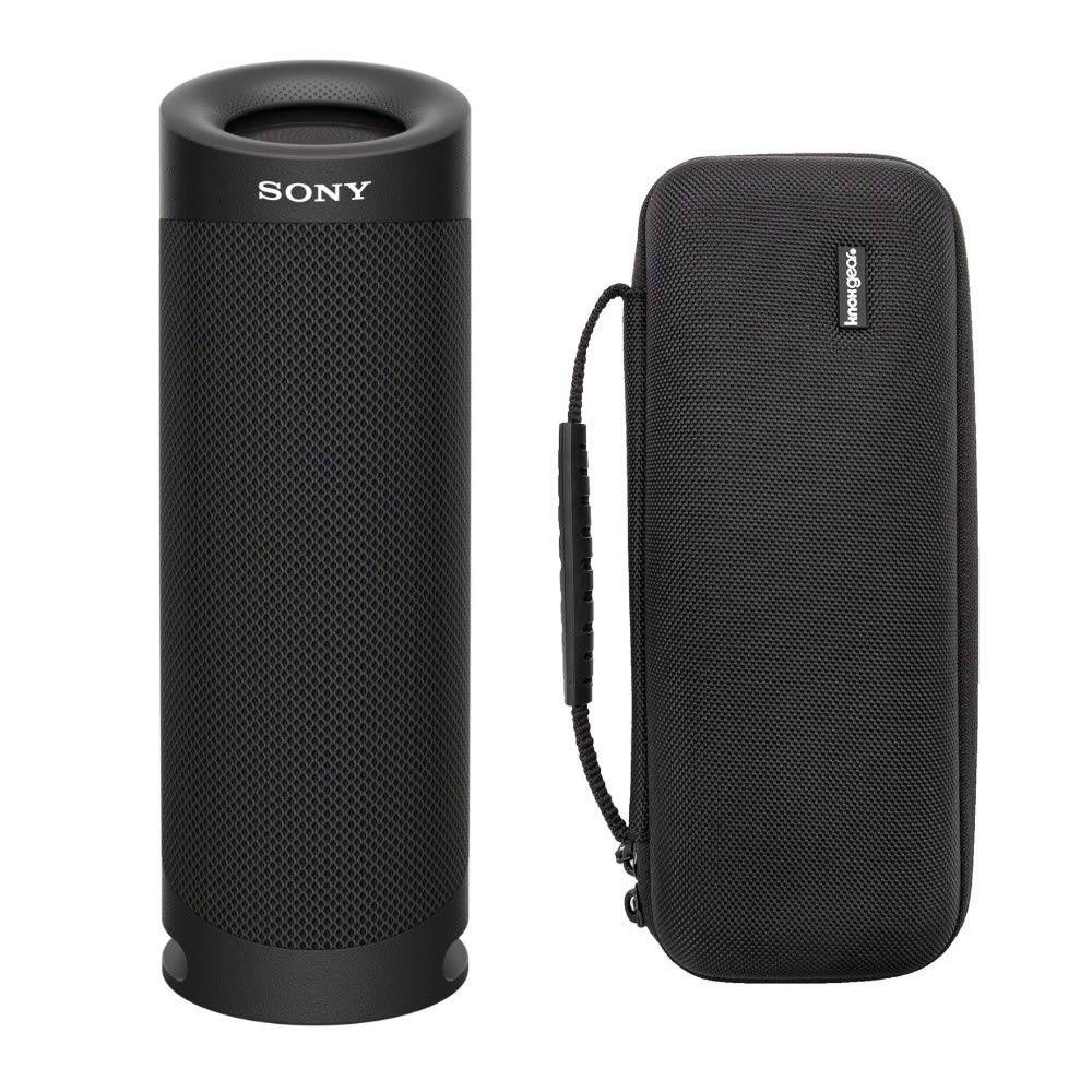 Sony SRS-XB23 Extra Bass Waterproof Speaker + Case Bundle