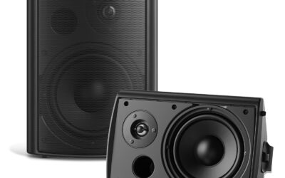 STUDIOFINIX 6.5″ 400W Waterproof Outdoor Speakers (Black)