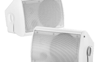 STUDIOFINIX 6.5″ 400W Waterproof Outdoor Wall Speakers – White