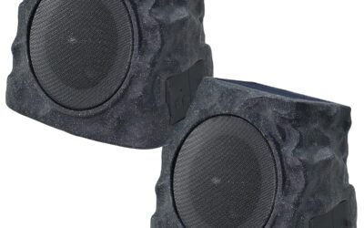 uuffoo 2-Pack Solar Rock Speakers – RGB Lights IP44