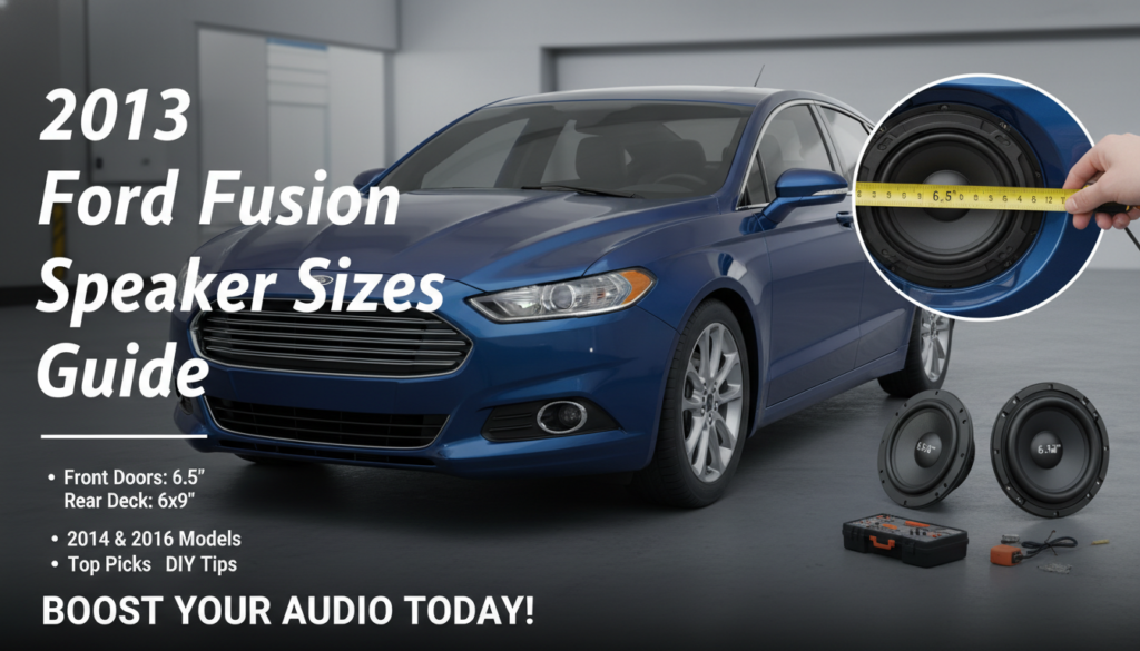2013 Ford Fusion Speaker Sizes Guide