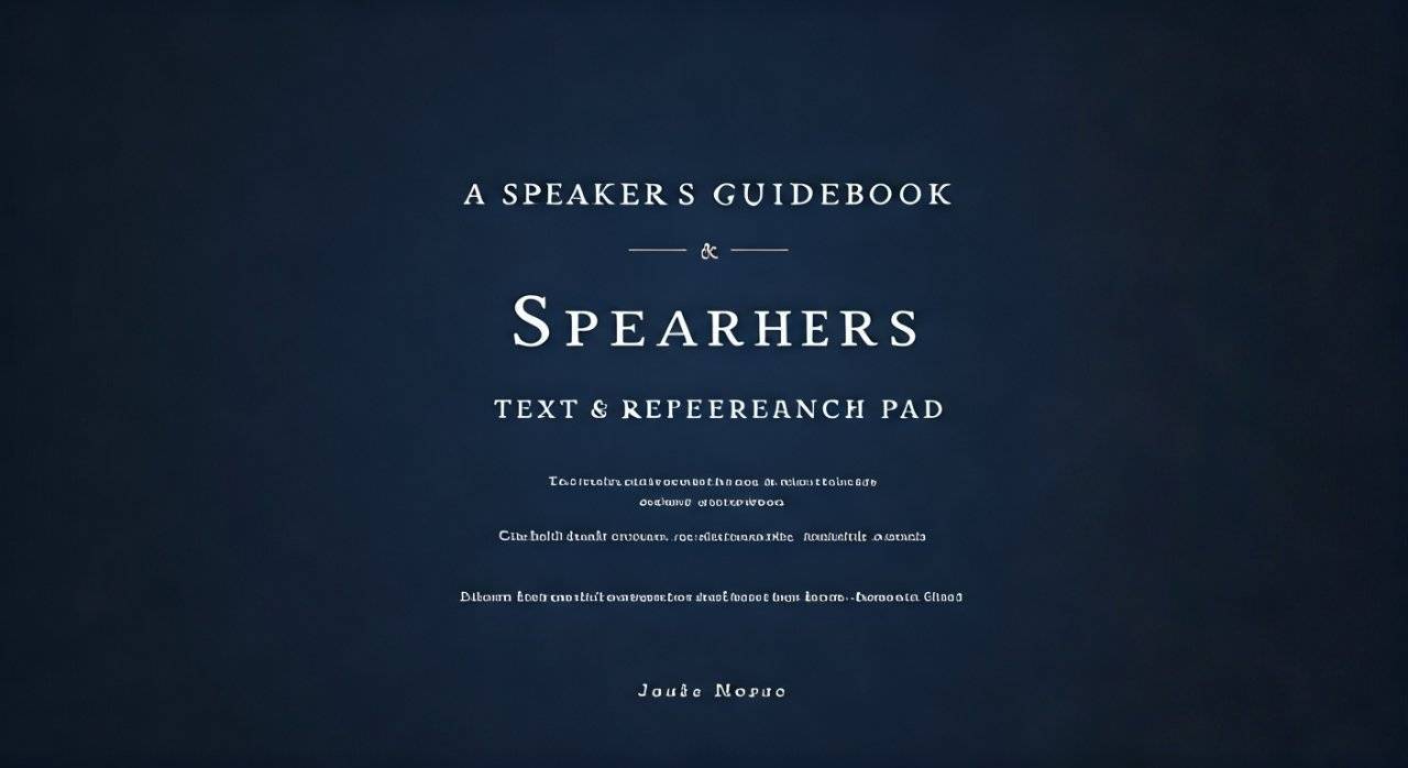 A Speakers Guidebook Text & Reference & Launch Pad: 2024 Guide