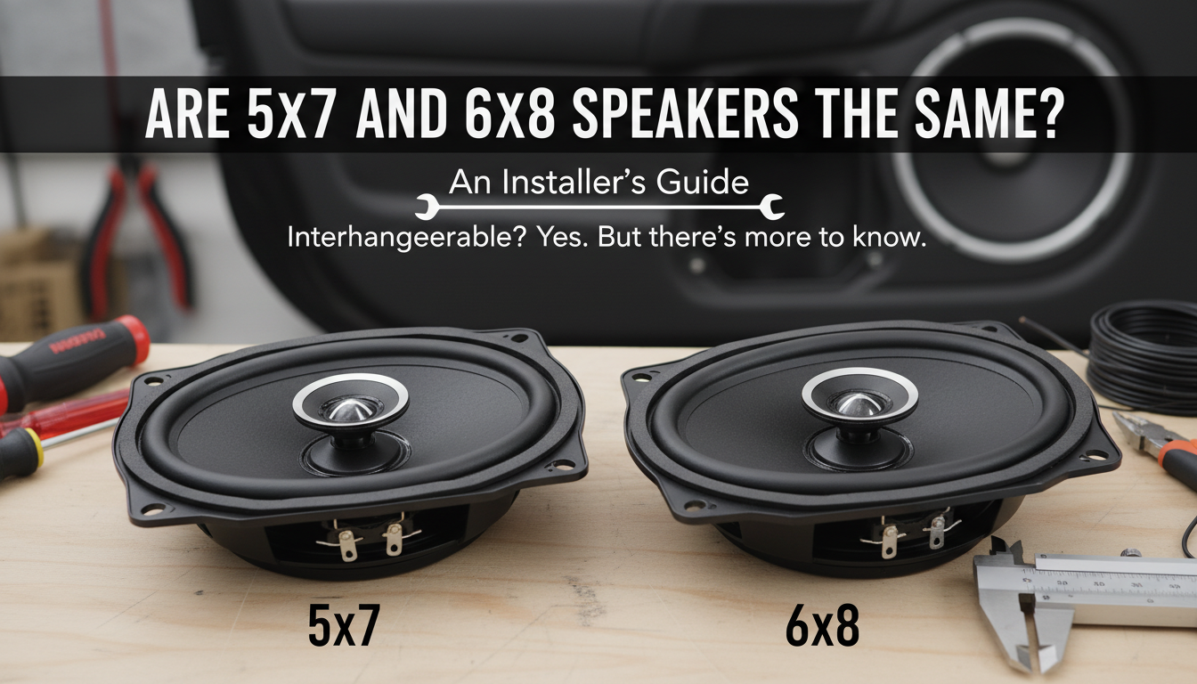 Are 5x7 and 6x8 Speakers the Same? An Installer's Guide