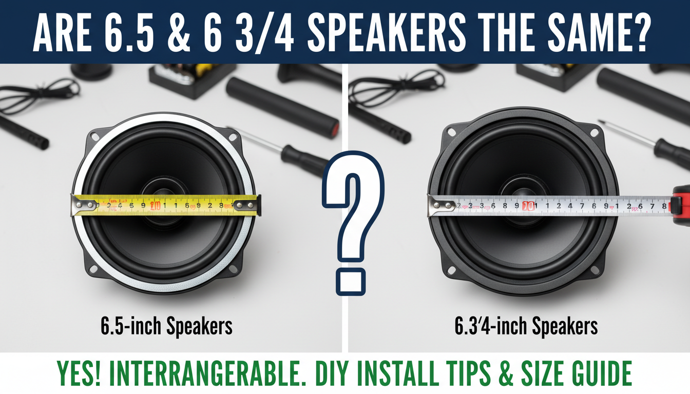 Are 6.5 & 6 3/4 Speakers the Same?