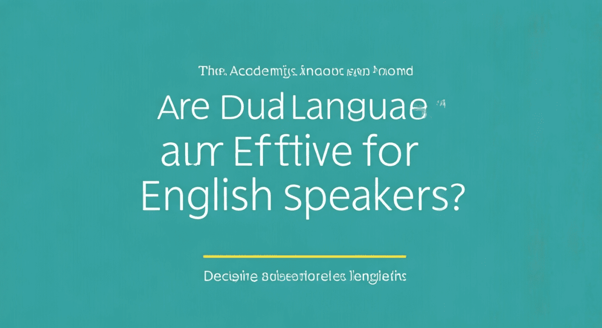 Are Dual Language Programs Effective for English Speakers?