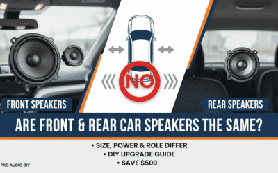 Are Front & Rear Car Speakers the Same?