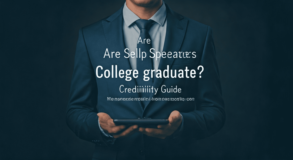 Are Self Help Speakers College Graduates? Credibility Guide