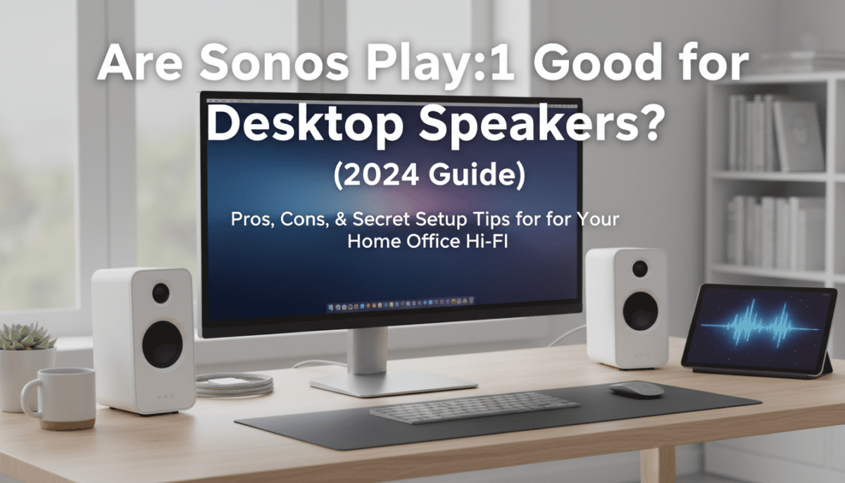 Are Sonos Play:1 Good for Desktop Speakers? (2024 Guide)