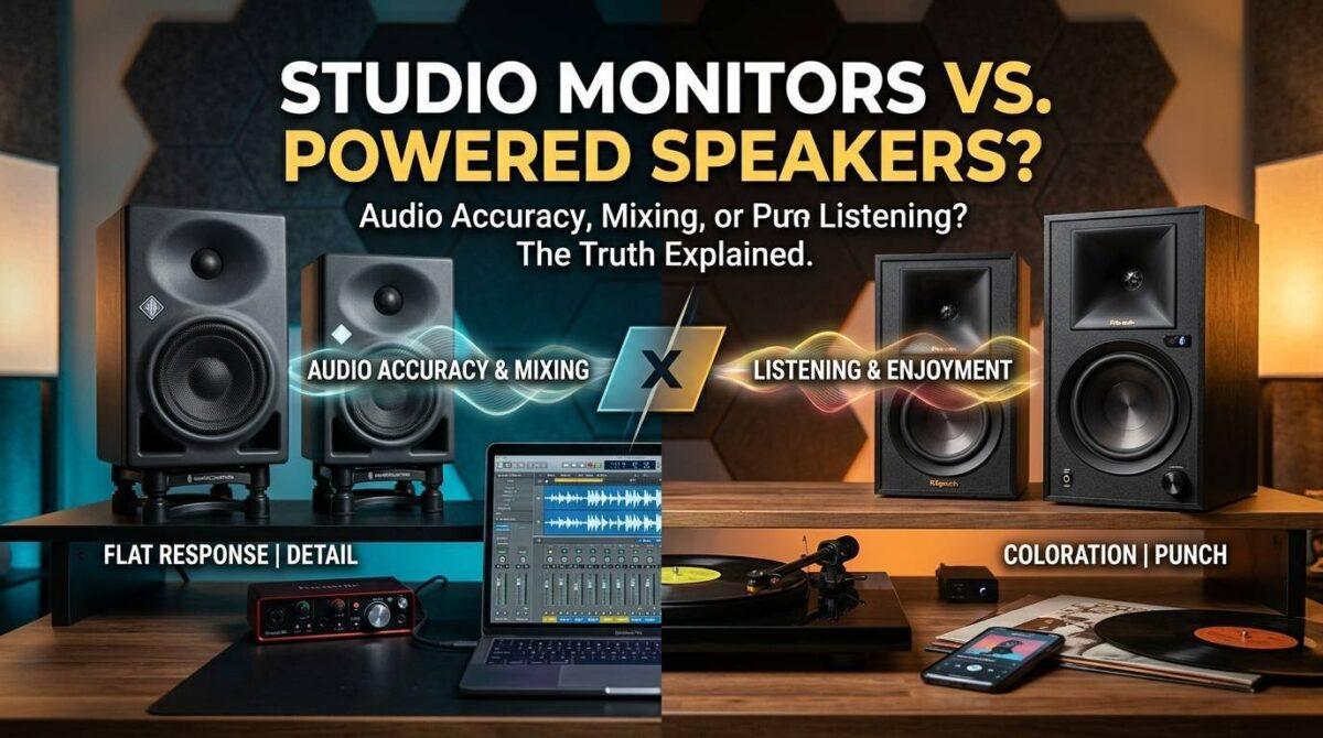 Are Studio Monitors Better Than Powered Speakers? Comparison