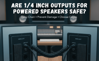 Are the 1/4 Inch Outputs for Powered Speakers Safe to Use?