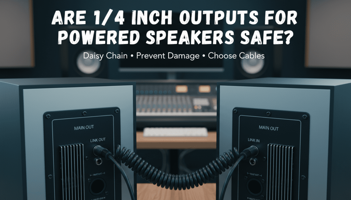 Are the 1/4 Inch Outputs for Powered Speakers Safe to Use?