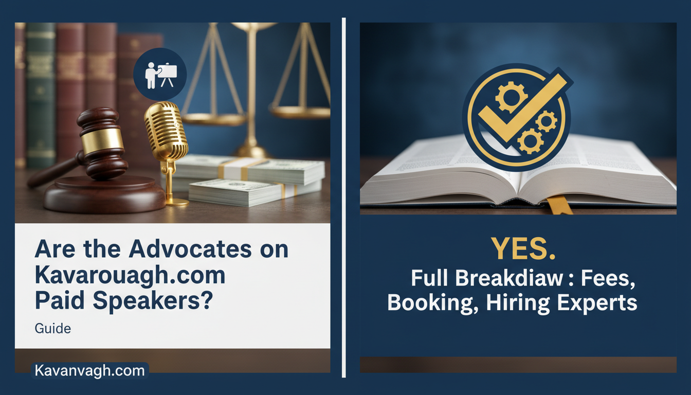 Are the Advocates on Kavanaugh.com Paid Speakers? (Guide)