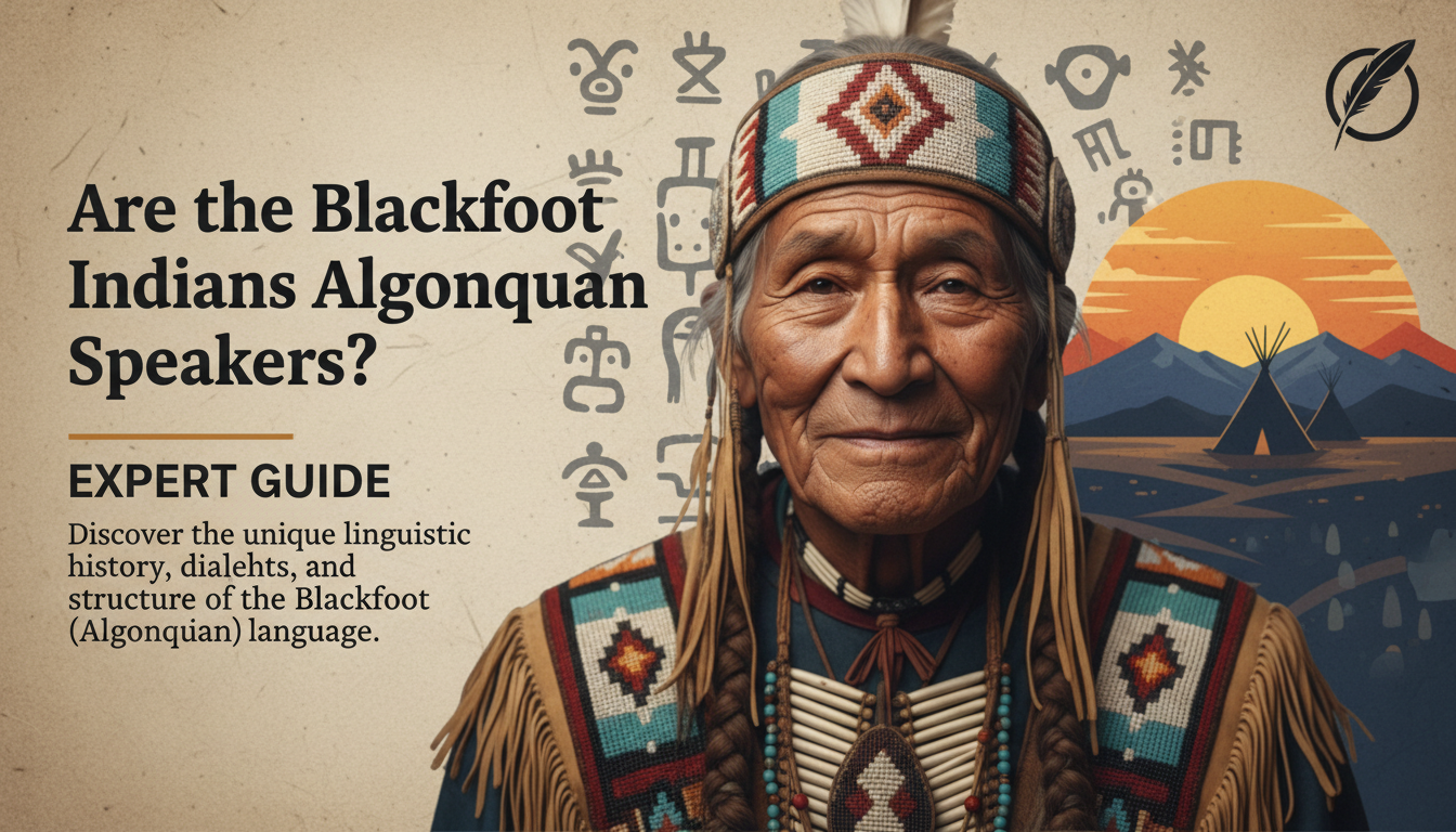 Are the Blackfoot Indians Algonkin Speakers? Expert Guide Are the Blackfoot Indians Algonkin Speakers? Expert Guide