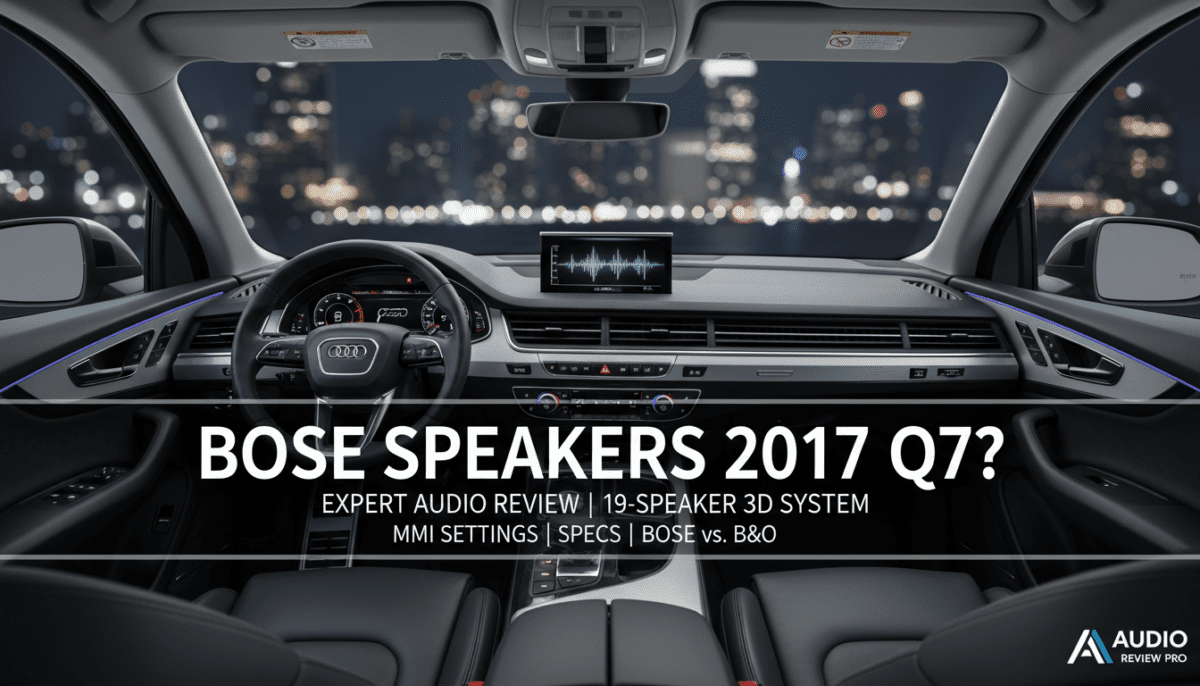 Are the Bose Speakers Good 2017 Q7? | Expert Audio Review