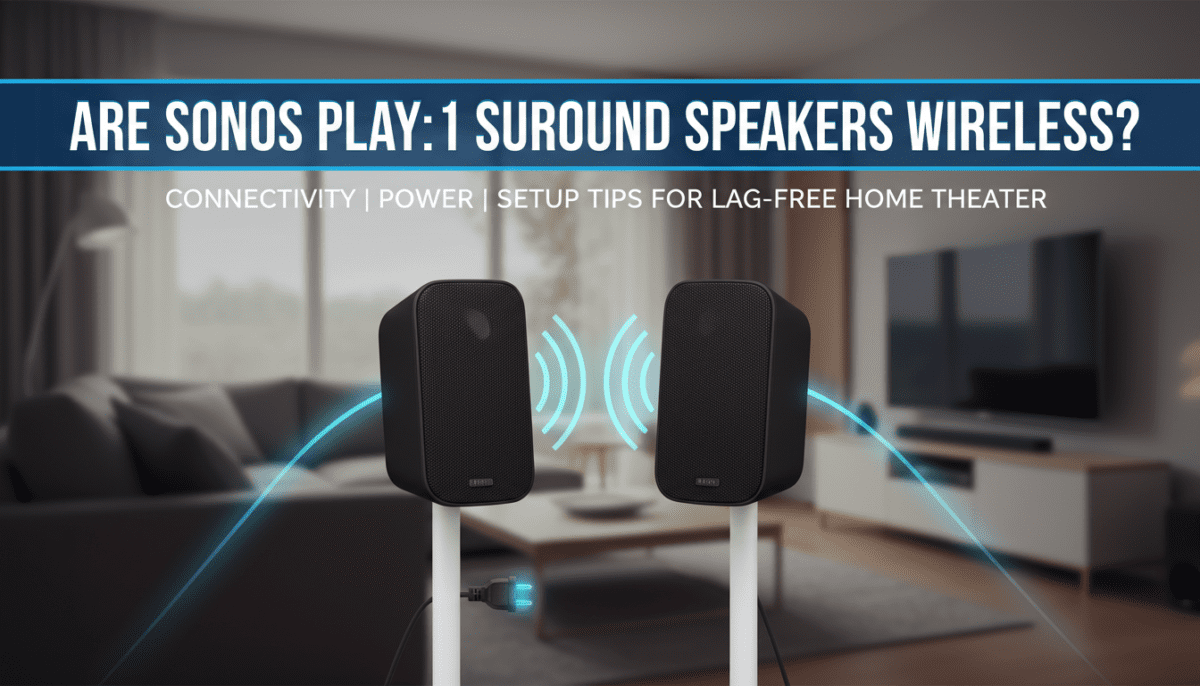 Are the Sonos Play:1 Surround Sound Speakers Wireless? Are the Sonos Play:1 Surround Sound Speakers Wireless?