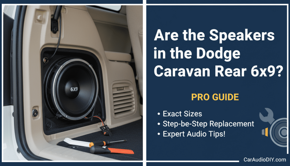 Are the Speakers in the Dodge Caravan Rear 6 9? | Pro Guide